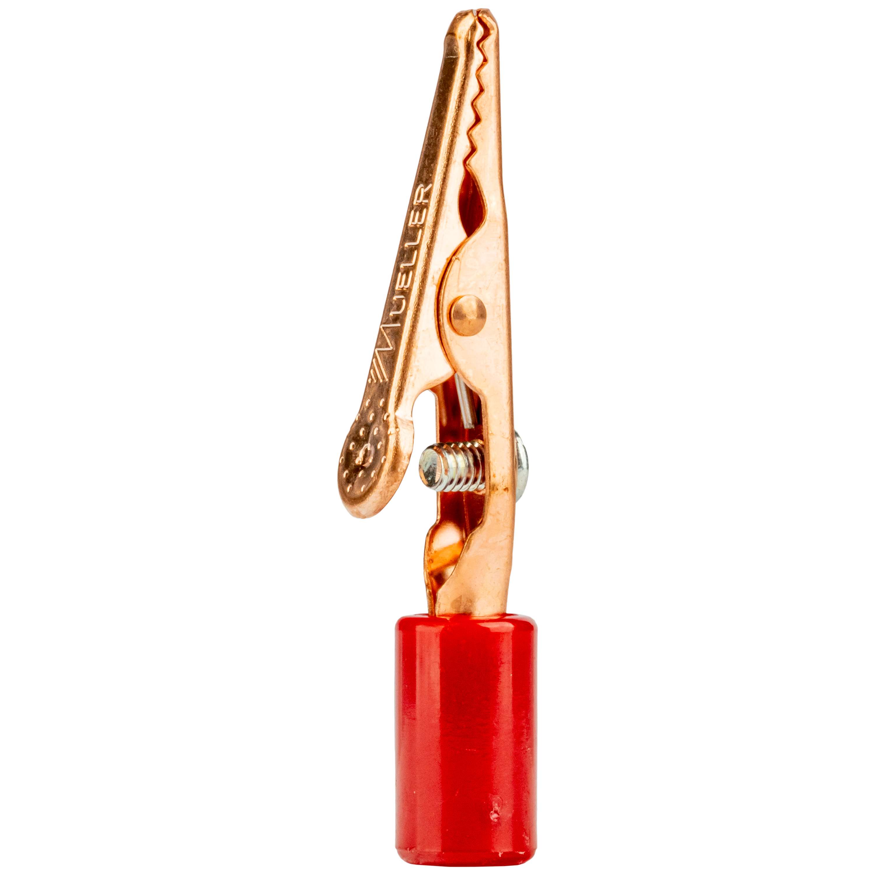 Alligator Clip with Insulator Attached - Red